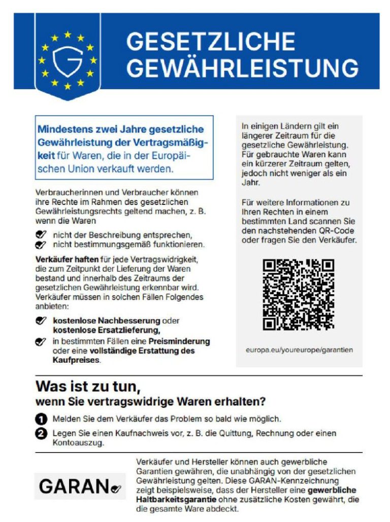 Gewährleistungsrecht EU